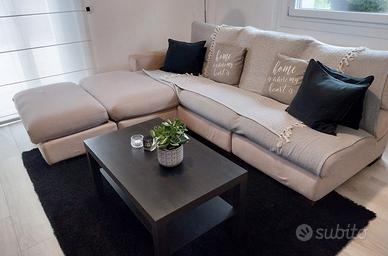 Divano angolare con penisola