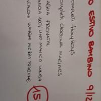 mini lotto estivo  bambino 9/12 