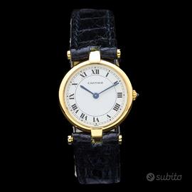 Cartier Vendome lady 18 kt gold ref 81002 serviced