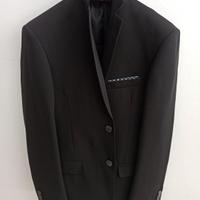 completo da uomo giacca + pantalone nero 46