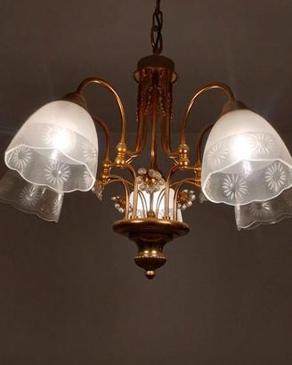lampadario a sospensione vintage