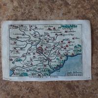 Antica Carta Mappa roma campagna romana 1655