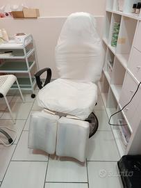 Poltrona reclinabile per estetista e barbieri