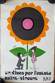 Poster vintage PEYNET DISCO PER L'ESTATE