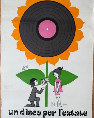 Poster vintage PEYNET DISCO PER L'ESTATE