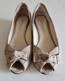 Scarpe in camoscio beige "Samsonite "