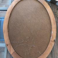 Specchio in egno ovale