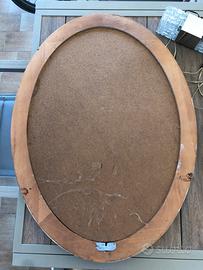 Specchio in egno ovale