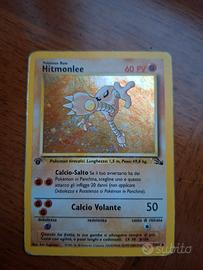 Hitmonlee 7/62 1st edit. Card Pokemon Fossil 2000