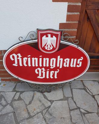 Tabella insegna smaltata reinighaus bier