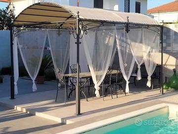 Realizzo gazebo in ferro battuto su misura
