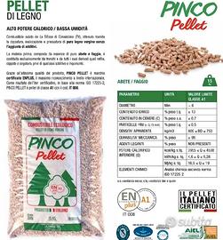 Pellet  Pinco in legno vergine
