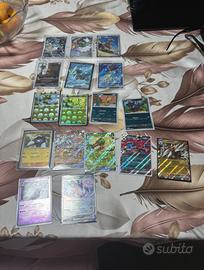 Lotto carte full art, AR, pokeball, masterball, ex