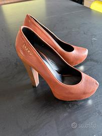Scarpe byblos cuoio con plateau