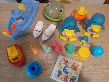 set giochi acquatici per bagnetto