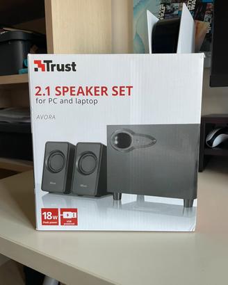 Sistema Audio Trust per Pc, Laptop e monitor.