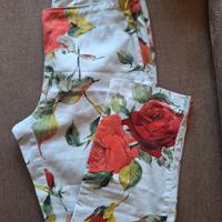 Pantalone fiorato donna Sandro Ferrone tg 42