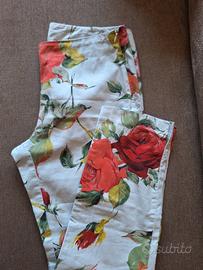 Pantalone fiorato donna Sandro Ferrone tg 42