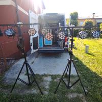 impianto luci wifi Proel 6+2 fari slimpar led 12