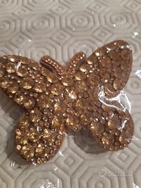 Portachiavi da donna in pelle con strass