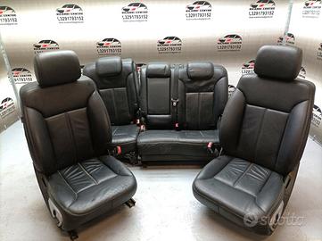 Set completo sedili in pelle nera mercedes classe