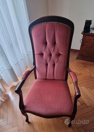 Sedia d'arredo camera da letto.