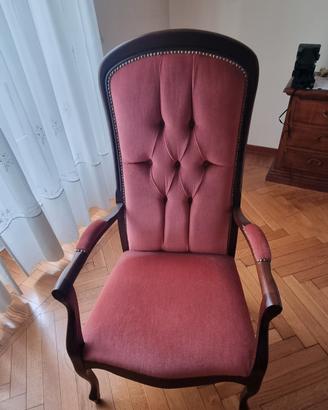 Sedia d'arredo camera da letto.