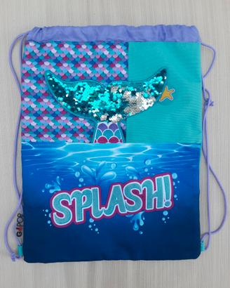 Zainetto Sacca Giopop Splash Siren - Con Paillette