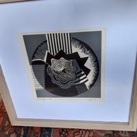 Serigrafia Piero Ruggeri Conchiglie  1977 vintage