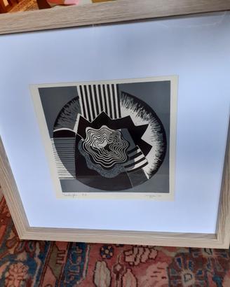 Serigrafia Piero Ruggeri Conchiglie  1977 vintage