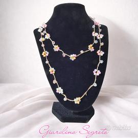 Collana Giardino Segreto Fatta a Mano con Fiori