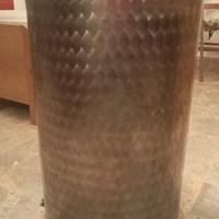 Tanica olio 100 litri, acciaio inox per alimenti.
