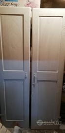 Coppia porte legno antichissime 160x80