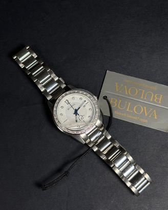 Bulova Swaroski Lady Quartz Nuovo NOS 33mm