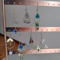 Set di 7 orecchini