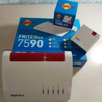 Modem-router FRITZ! Box 7590 e FRITZ! Repeater