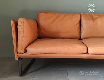 Divano 3 posti in pelle - stile contemporaneo