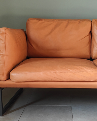 Divano 3 posti in pelle - stile contemporaneo