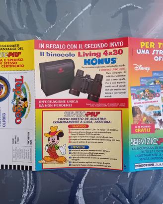 TOPOLINO: INSERTI PUBBLICITARI SCIOLTI ALLEGATI