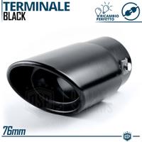 TERMINALE di Scarico per ALFA ROMEO 156 Ovale NERO