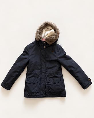 Parka subdued nero con imbottutura