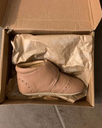 👣 Scarpine Primi Passi Bisgaard in Pelle rosa