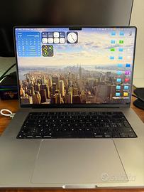 MacBook Pro 16” M1 Max 32GB 1TB – Grigio Siderale
