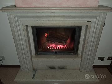 Caminetto con motore e marmo compresi