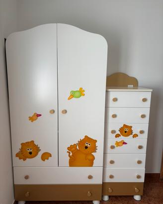 Cameretta bimbo Azur con leone – completa
