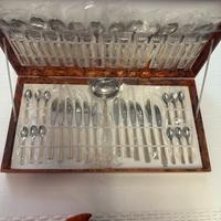 Servizio posate da 12 SCIOLA con oro zecchino