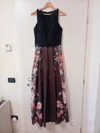 Abito elegante da cerimonia con motivi floreali – 