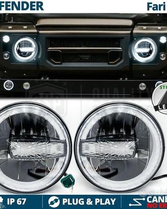 FARI LED Angel Per LAND ROVER DEFENDER OMOLOGATI