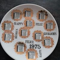 piatto Fornasetti 1975 8°calendario 