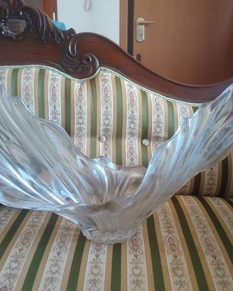 vaso Murano. cristalllo trasparente, l 54 h 36, 